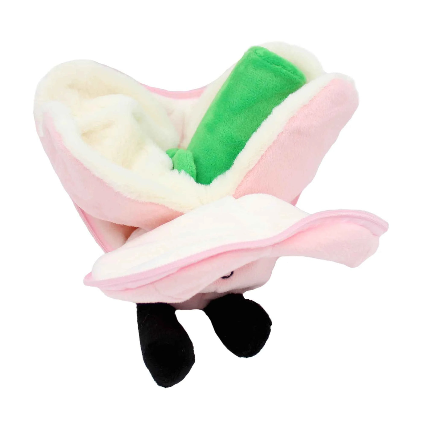 Les Déglingos | Flipetz - Plush Cuddly Pink and White Heart/Flower