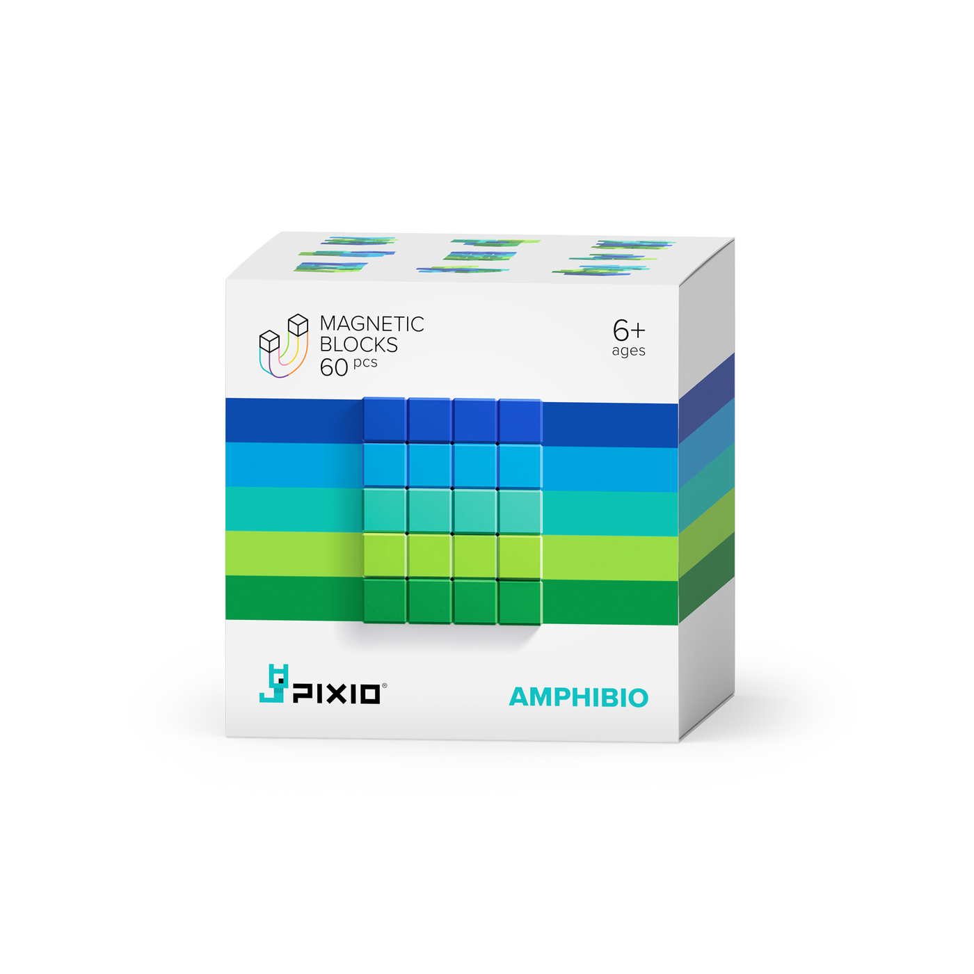 Pixio | Magnetische Blokken Abstract Series Amphibio 60  Stuks
