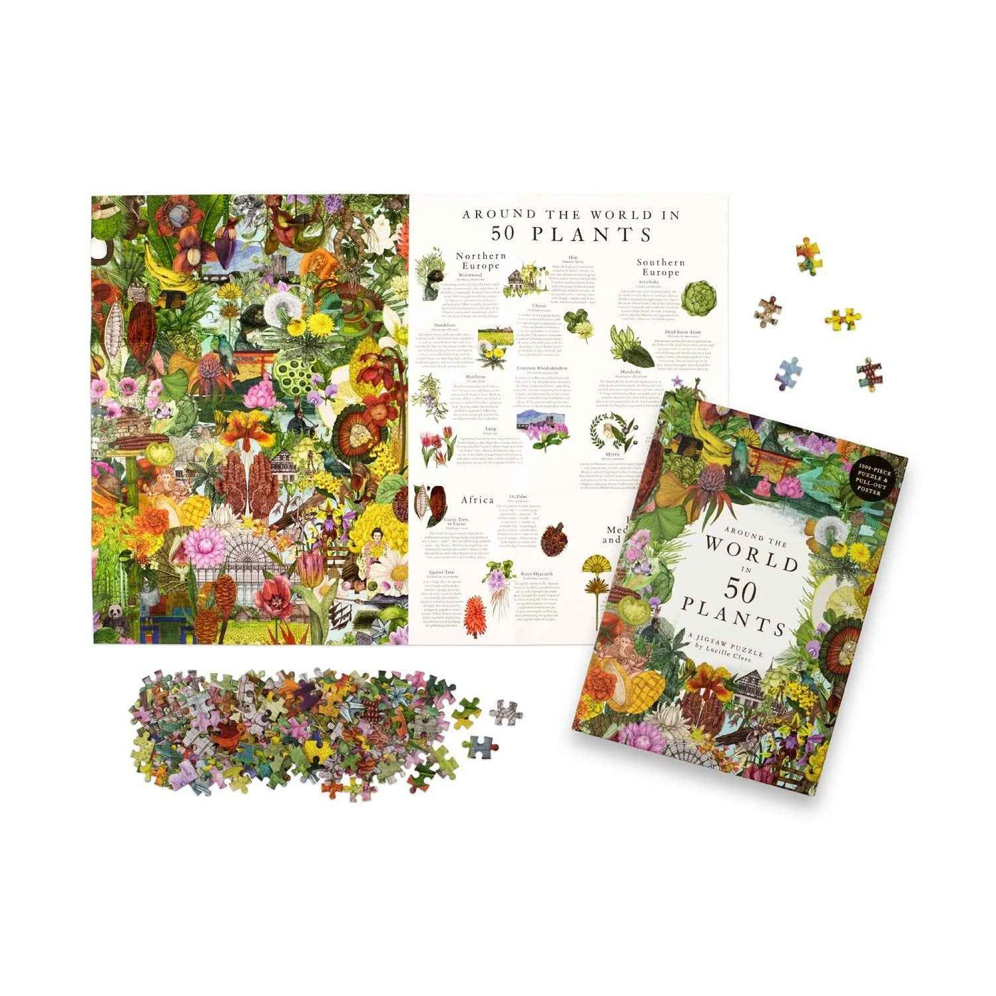 New Mags | 1000 Piece Around the World in 50 Plants Jigsaw Puzzle