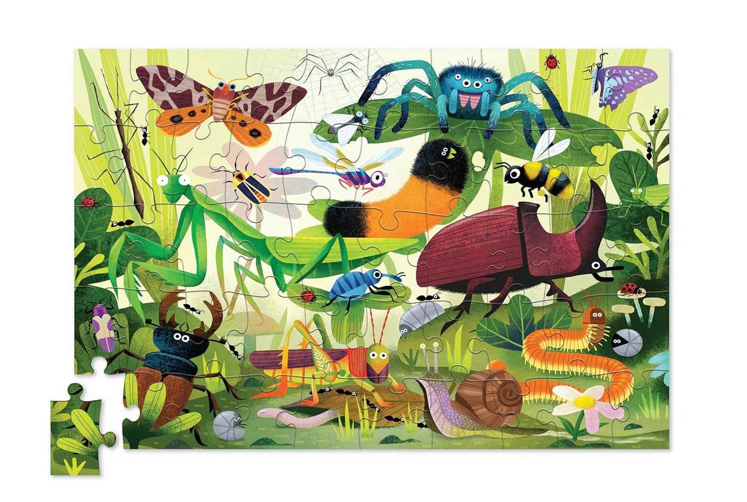 Crocodile Creek | Holographic Foil Puzzel Insecten In De Tuin 50 Stuks