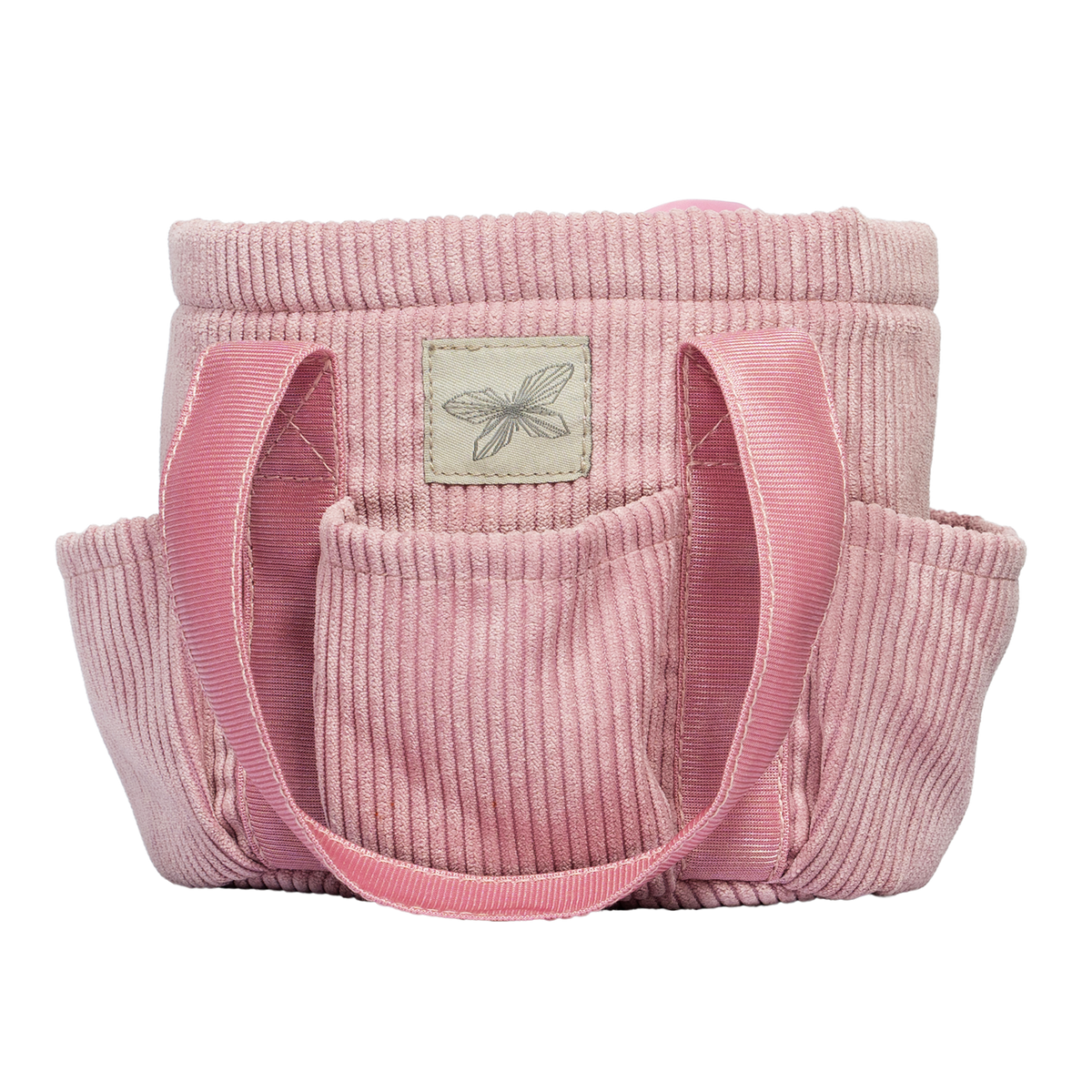ByASTRUP Trousse de soins rose velours côtelé pour cheval à bâton