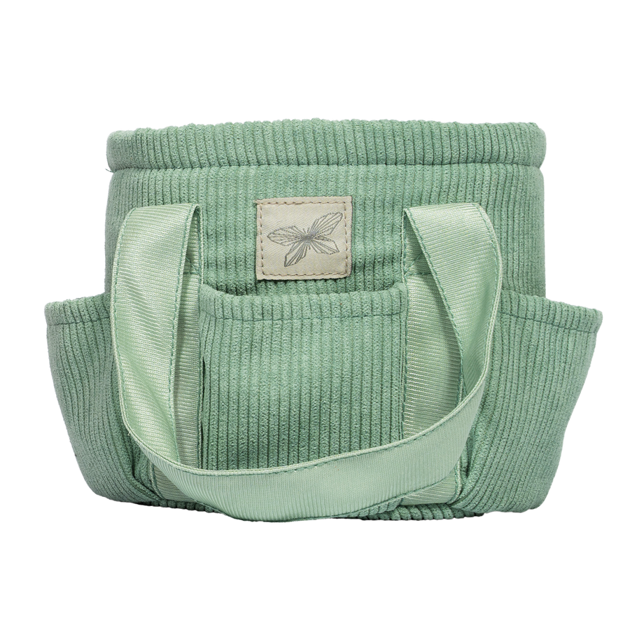 ByASTRUP Verzorgingstas Groen Corduroy voor Stokpaard - stokdier accessoires
