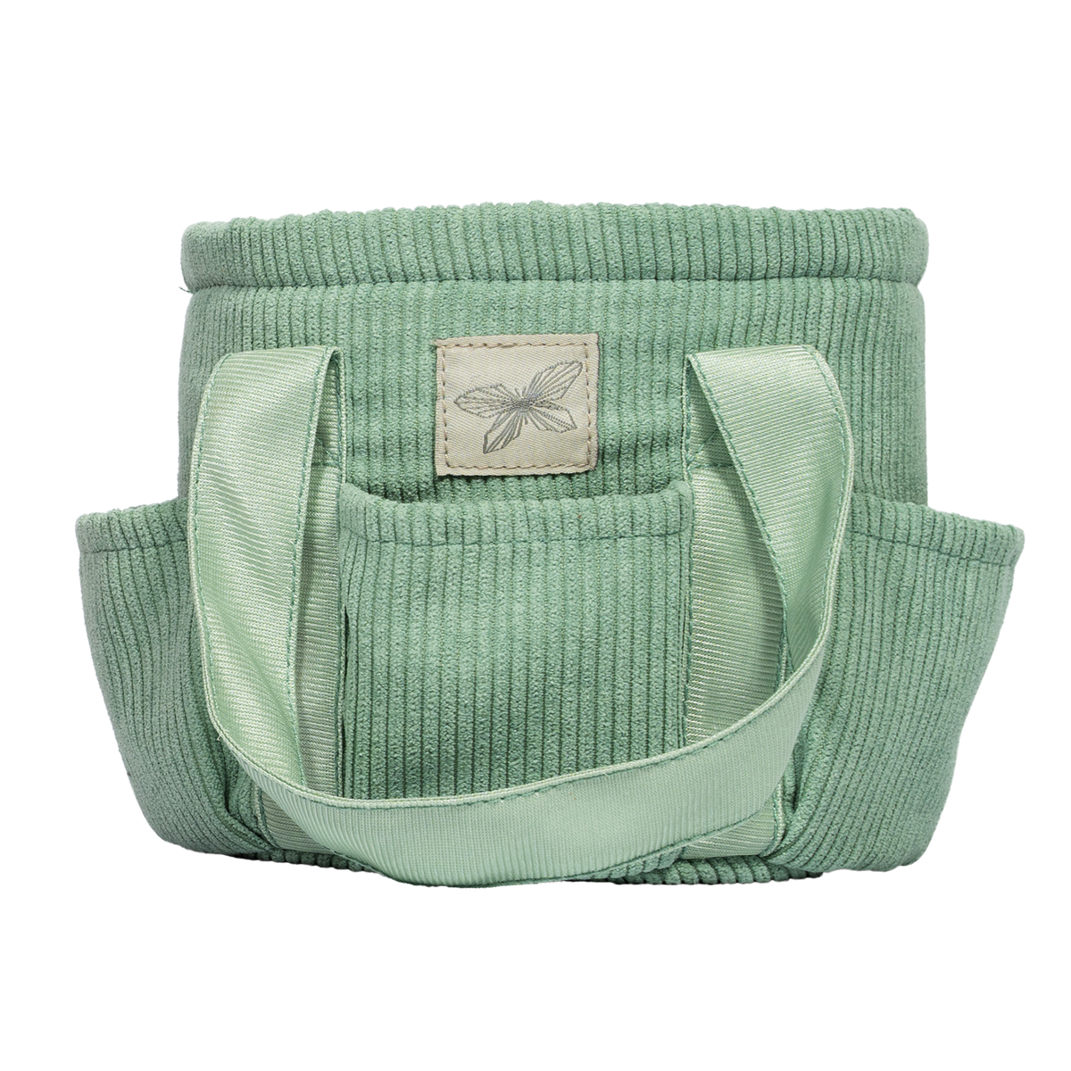 ByASTRUP Sac de toilette velours côtelé vert pour cheval à bâton