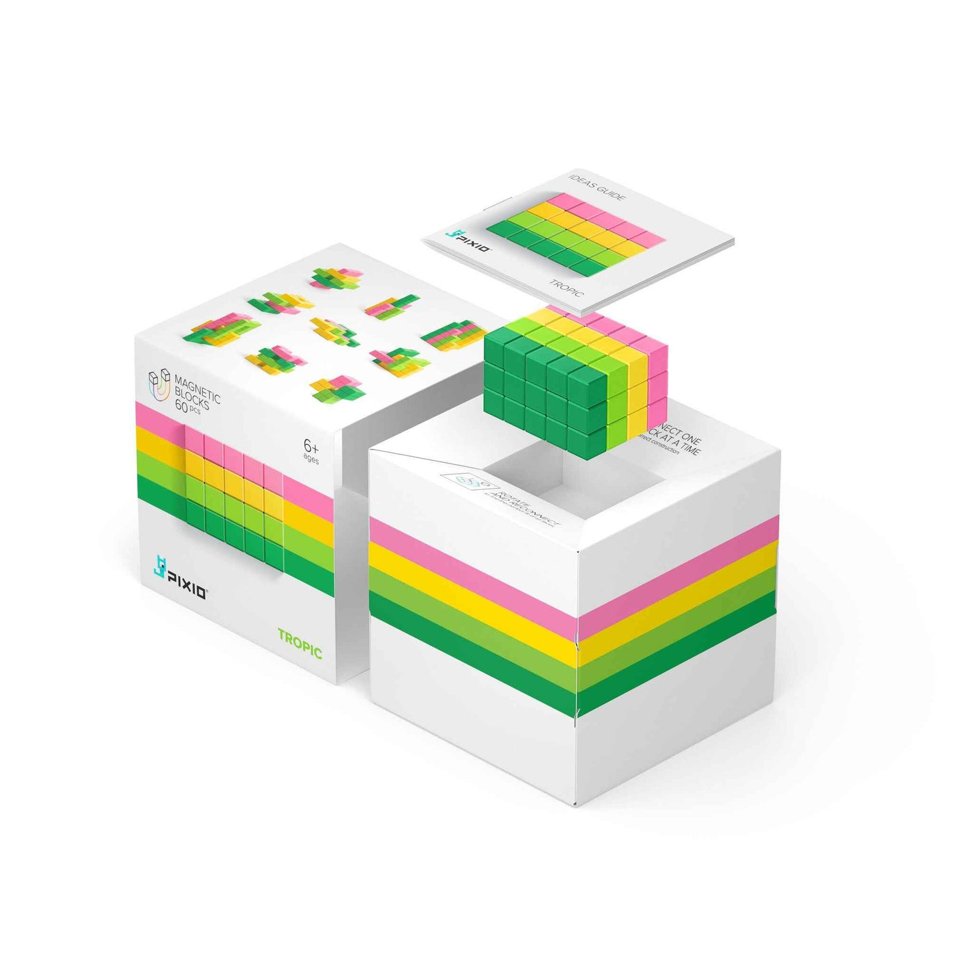 Pixio | Magnetische Blokken Abstract Series Tropic 60  Stuks