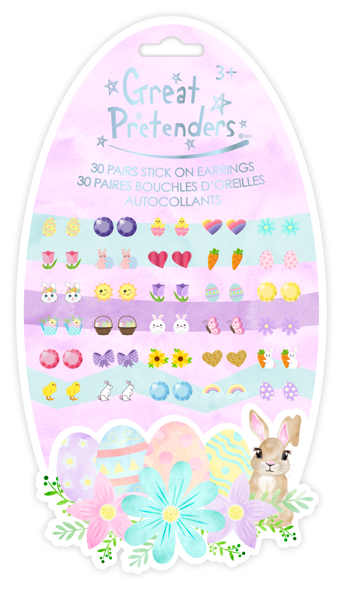 Great Pretenders | Easter Bunny Sticker Earrings