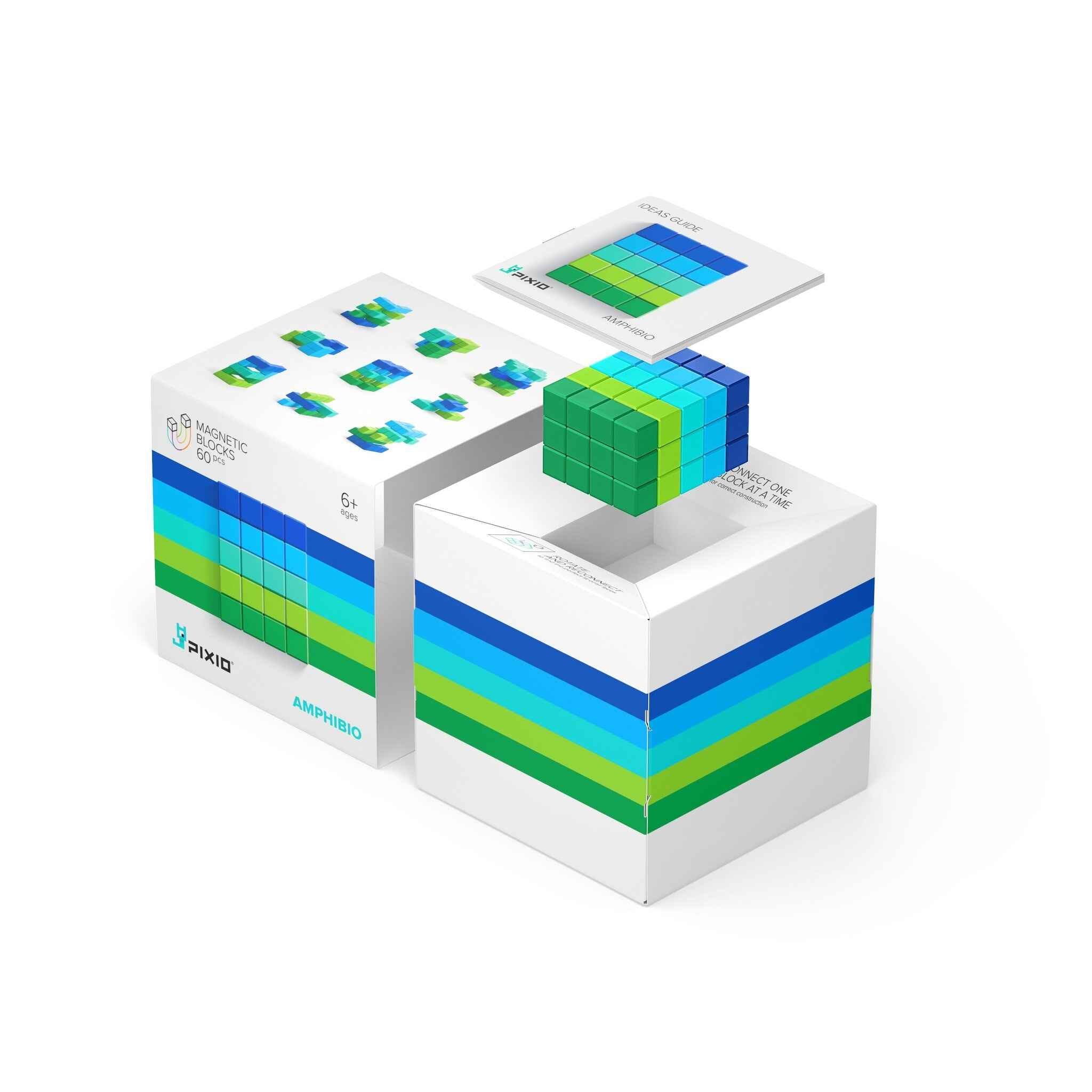 Pixio | Magnetic Building Blocks Abstract Series Amphibio 60 Pieces