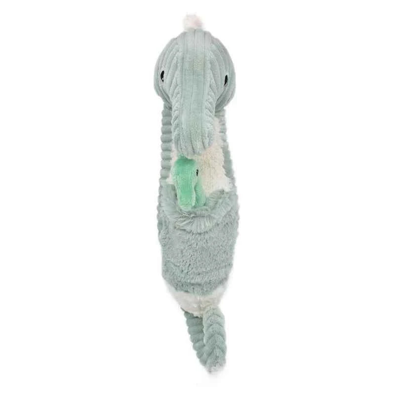 Les déglingos | Les Ptipotos - Plush Cuddly Papadou Seahorse Father and His Baby Mint