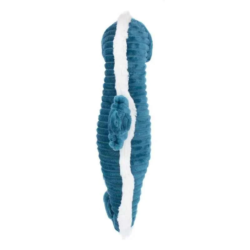 Les Déglingos | Les Ptipotos - Plush Cuddle Papadou Seahorse Father and His Blue Baby