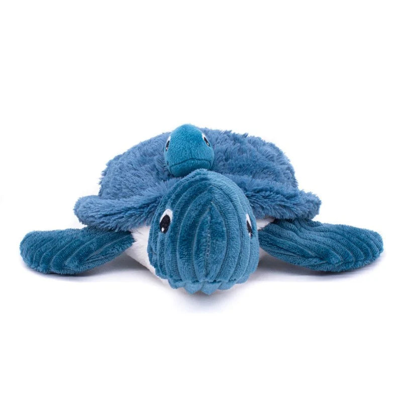 Les duéglingos | Les Ptipotos - Pluche Knuffel Sauvenou De Schildpad Moeder En Haar Blauwe Baby