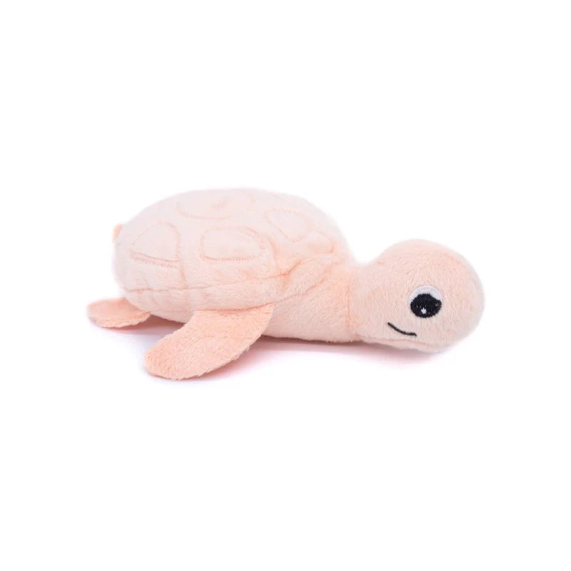Les duéglingos | Les Ptipotos - Pluche Knuffel Sauvenou De Schildpad Moeder En Haar Roze Baby
