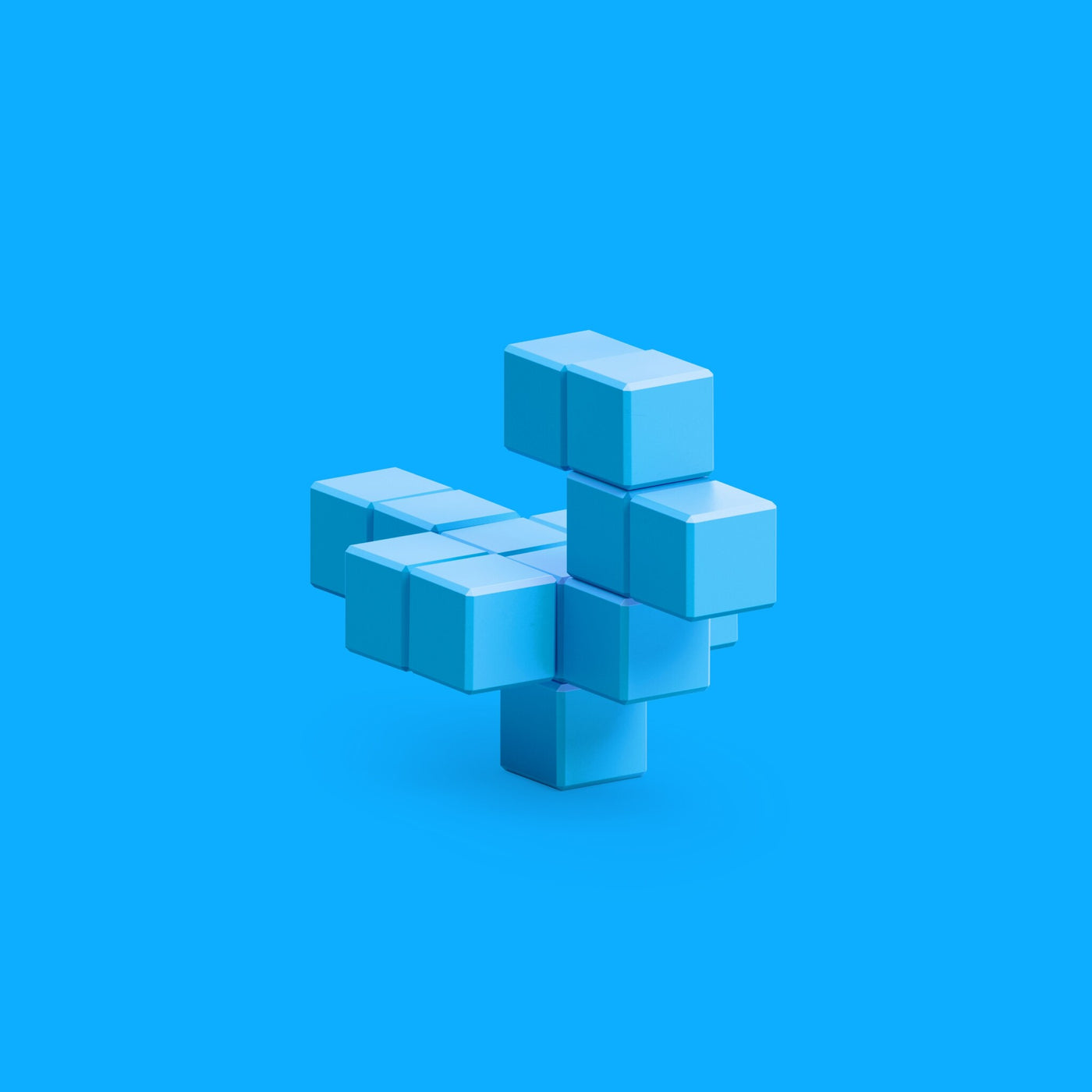 Pixio | Magnetische Blokken Color Series Light Blue Bird 14 Stuks