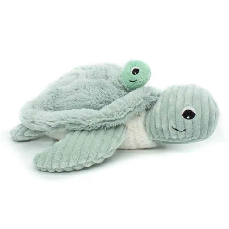 Les déglingos | Les Ptipotos - Sauvenou Plush Cuddly Turtle Mother and Her Mint Baby