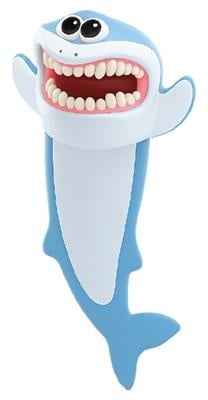 Auch! Bookmarks | Billy Brown Bladwijzer Zeedieren Chompy Shark