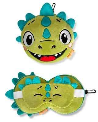 Zoonap | Nekkussen Met Slaapmasker Billy Brown Zoonap Dizzy Dino