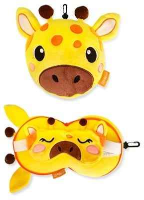 Zoonap | Nekkussen Met Slaapmasker Billy Brown Zoonap Giffy Giraffe