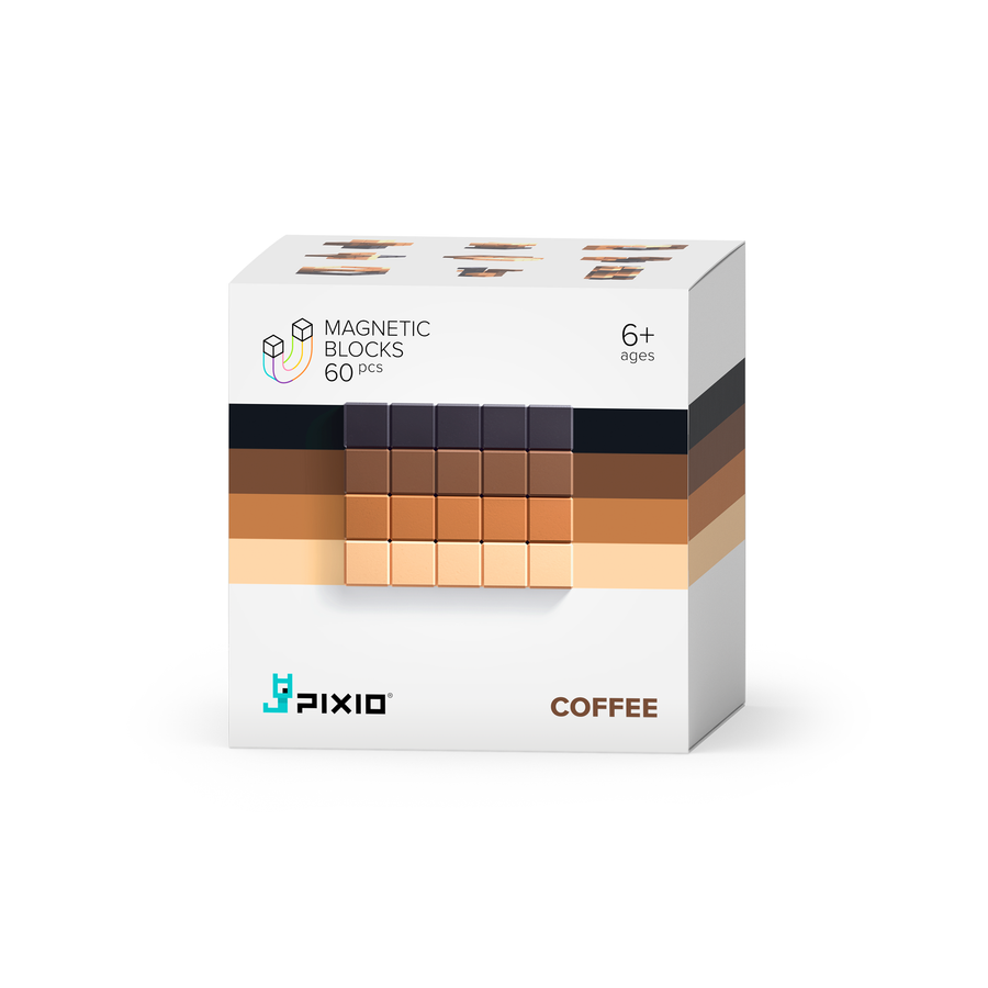 Pixio | Magnetische Blokken Abstract Series Coffee 60 Stuks