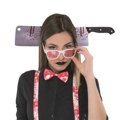 Funny Fashion | Tiara with a hacksaw through the head