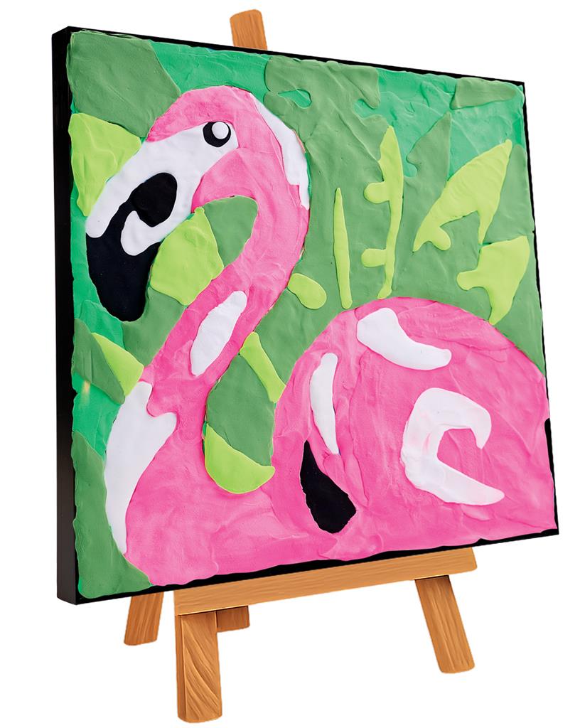 Okto | Sensory Art Coloring By Numbers - Animals - Pink Flamingo