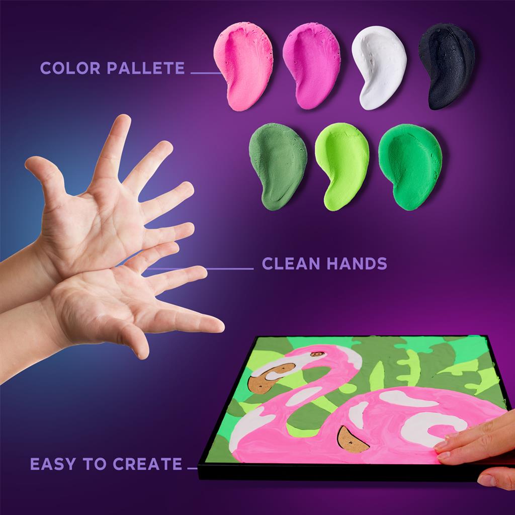 Okto | Sensory Art Coloring By Numbers - Animals - Pink Flamingo