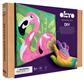 Okto | Sensory Art Coloring By Numbers - Animals - Pink Flamingo