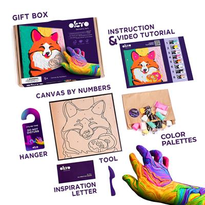 Okto | Sensory Art Coloring By Numbers - Animals - Fox