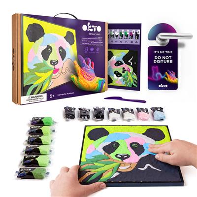 OKTO | sensory art kleien op nummers dieren panda