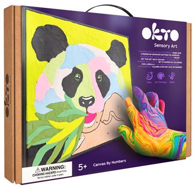 OKTO | sensory art kleien op nummers dieren panda