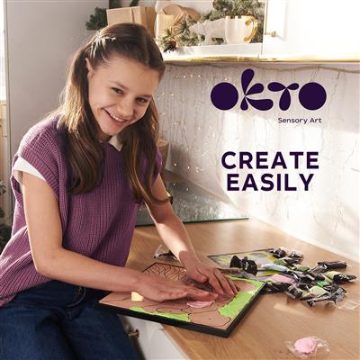 OKTO | sensory art kleien op nummers dieren panda