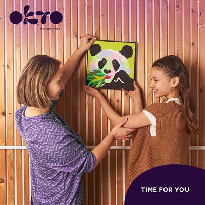OKTO | sensory art kleien op nummers dieren panda