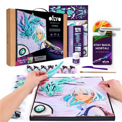 OKTO | sensory art 3D schilderen met klei magna lucht