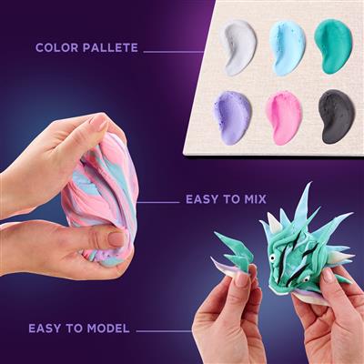 OKTO | sensory art 3D schilderen met klei magna lucht