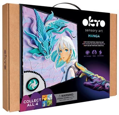 OKTO | sensory art 3D schilderen met klei magna lucht