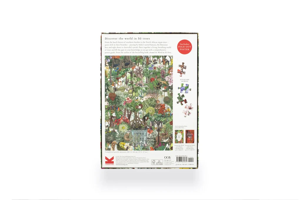 New Mags | Legpuzzel Rond De Wereld In 50 Bomen 1000 Stukjes