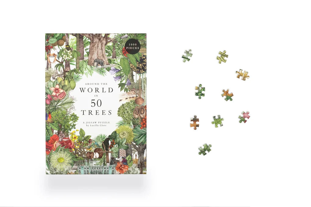 New Mags | Legpuzzel Rond De Wereld In 50 Bomen 1000 Stukjes