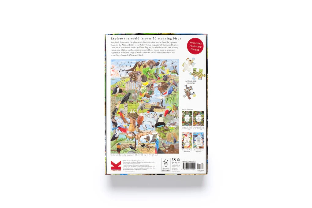 New Mags | Legpuzzel Rond De Wereld In 50 Vogels 1000 Stukjes