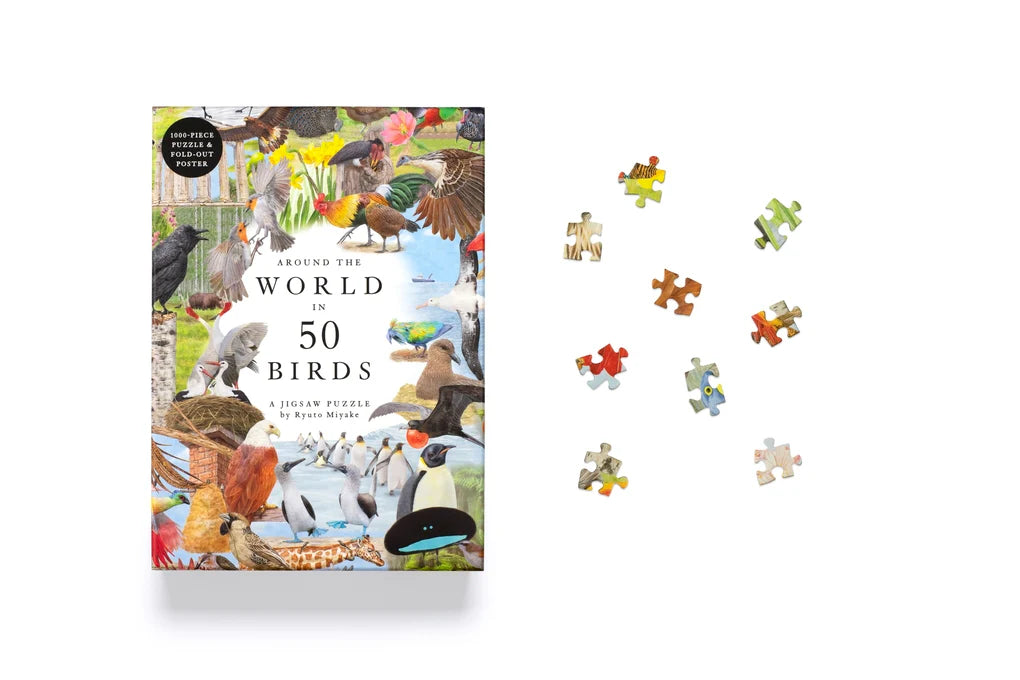 New Mags | Legpuzzel Rond De Wereld In 50 Vogels 1000 Stukjes
