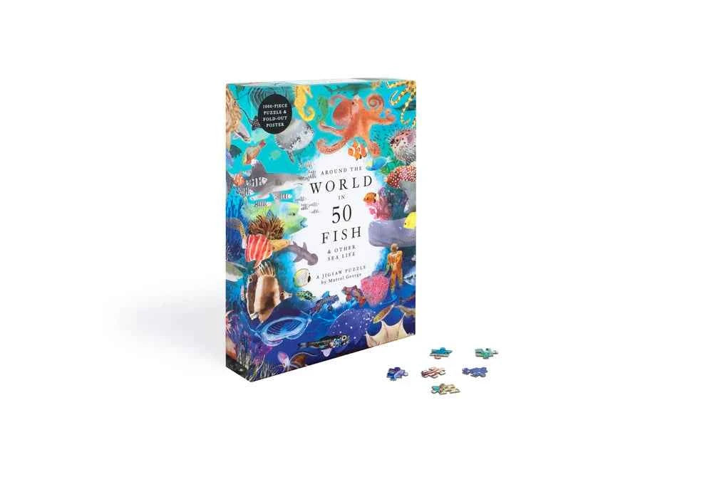 New Mags | 1000 Piece Around the World in 50 Fish Jigsaw Puzzle