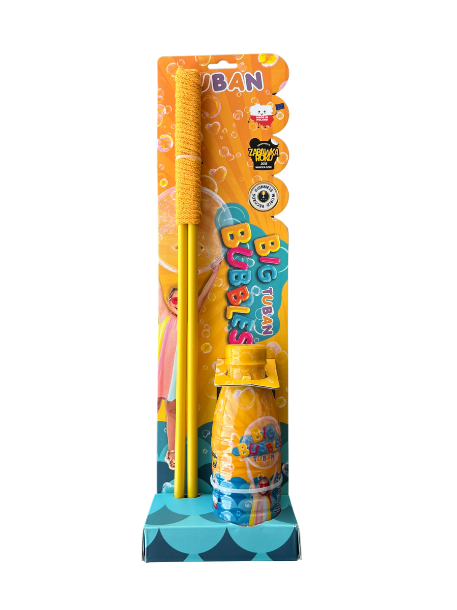 Tuban | Set Reuze Bellenblaas + Vloeistof 400 ml Geel