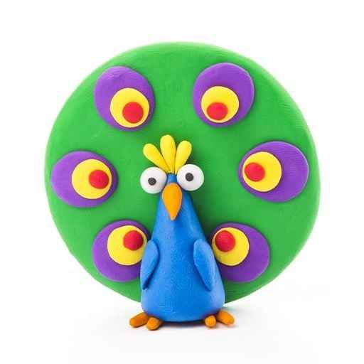 Hey Clay | Modeling Clay Birds - Peacock