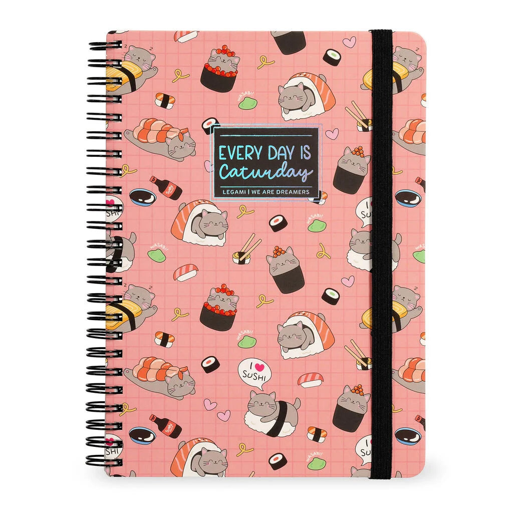 Legami | notitieboek sushi cat spiral-bound 210x297mm
