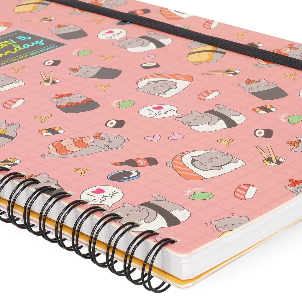 Legami | notitieboek sushi cat spiral-bound 210x297mm