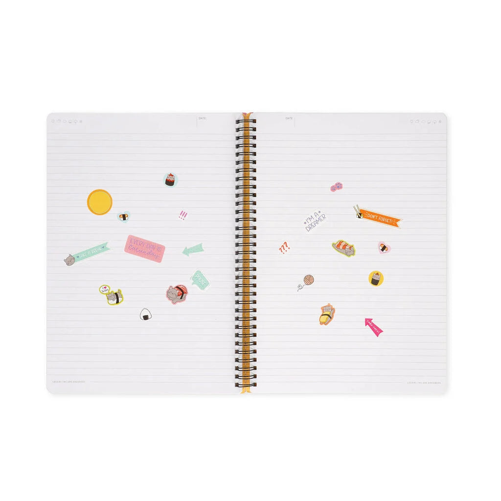 Legami | notitieboek sushi cat spiral-bound 210x297mm