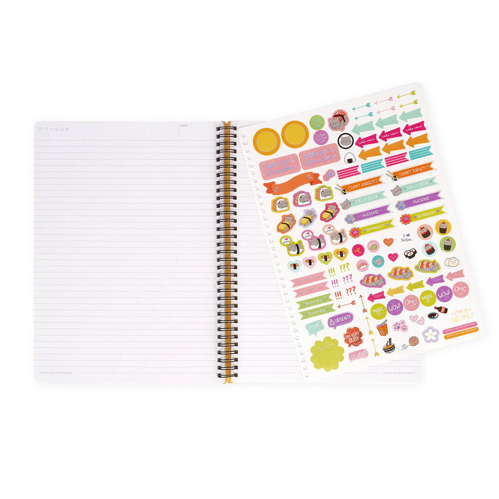 Legami | notitieboek sushi cat spiral-bound 210x297mm