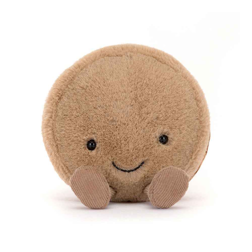 Jellycat | Pluche Knuffel Amuseables Mona Macaron Chocolate 12cm