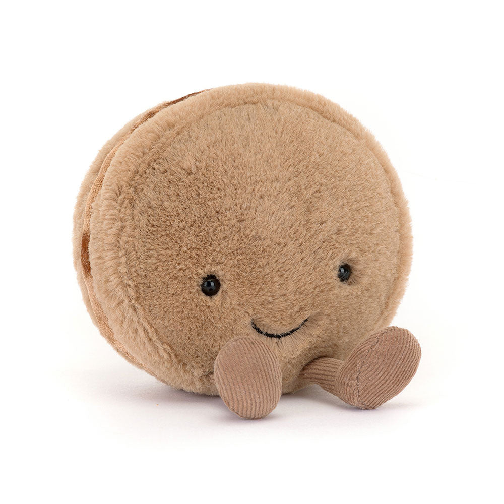 Jellycat | Pluche Knuffel Amuseables Mona Macaron Chocolate 12cm