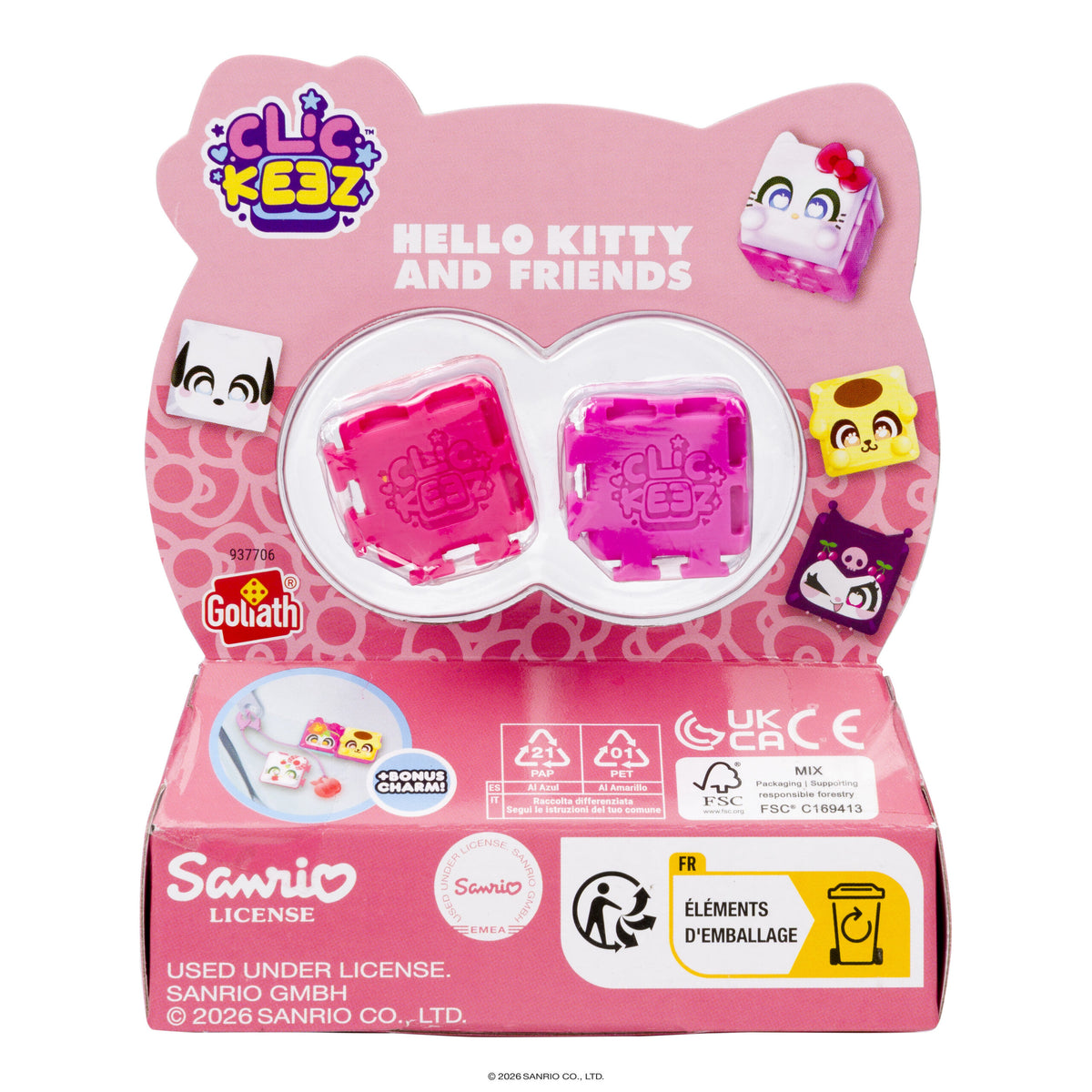 Goliath | clickeez hello kitty & friends 3-pack