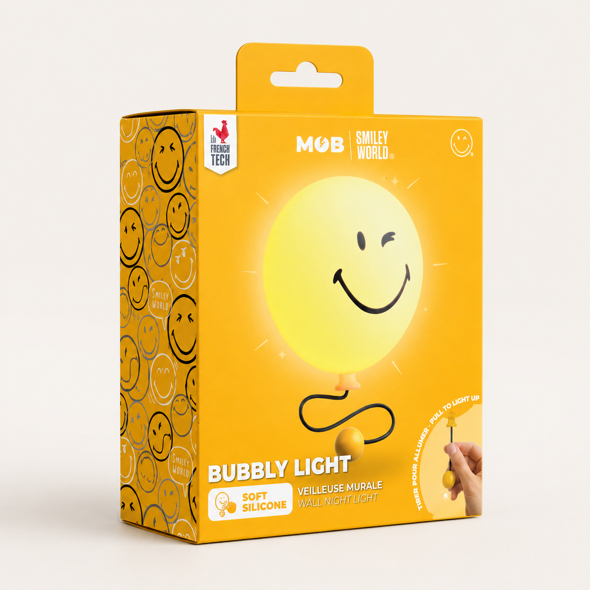 MOB | bubbly light yellow smiley world