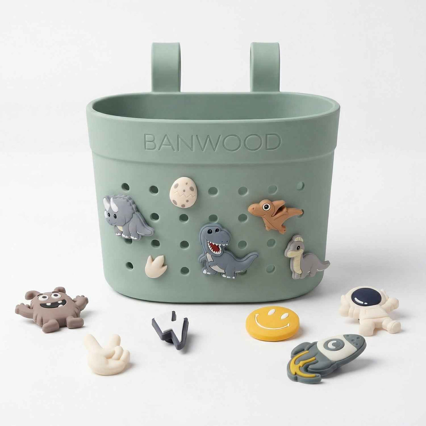 Banwood | fietsmand pin & ride clay