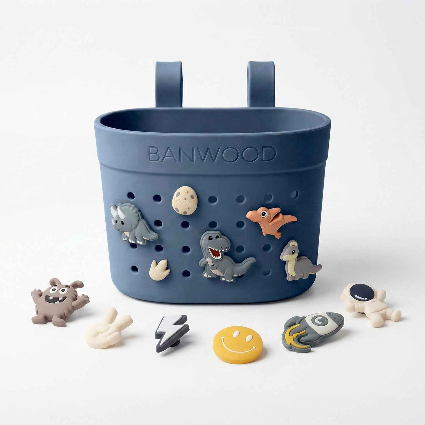 Banwood | fietsmand pin & ride deepsea