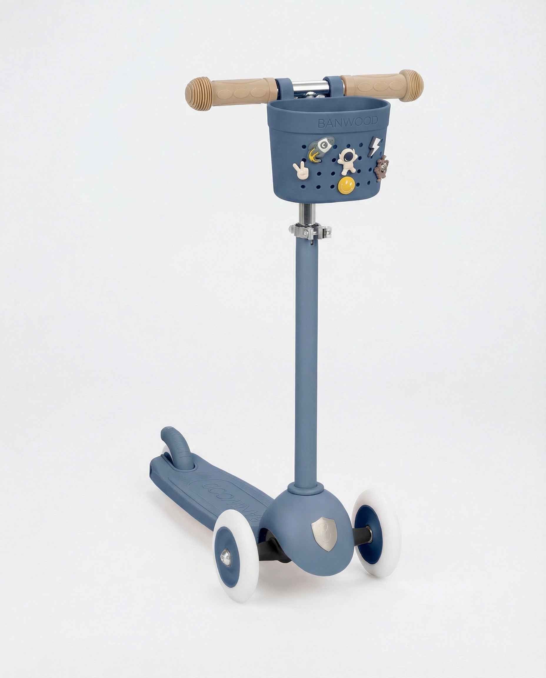 Banwood | fietsmand pin & ride deepsea